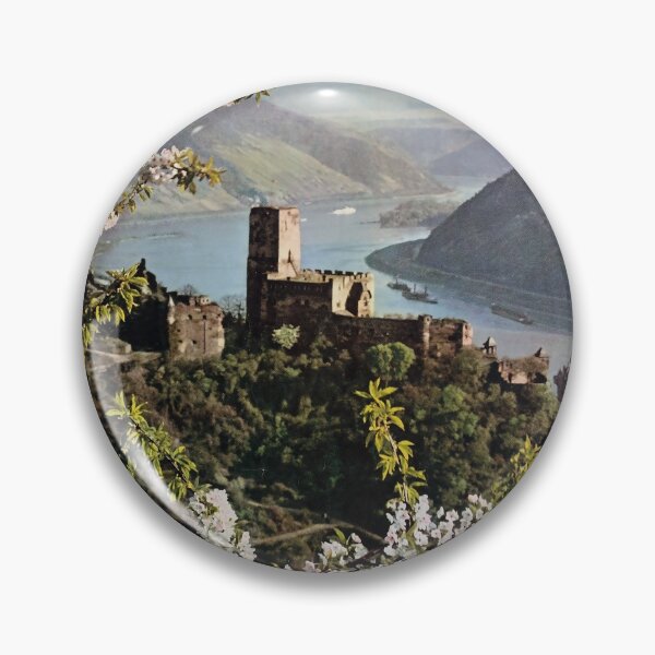 Artikelvorschau, Rhein bei Kaub vintage travel poster entworfen und verkauft von stickart-marek.