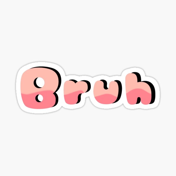 Aesthetic Bruh Stickers Redbubble - vintage blush pink aesthetic roblox decal id