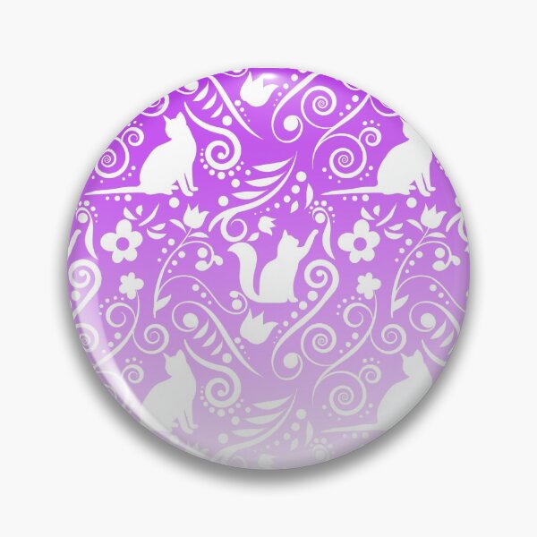 Item preview, Cat and Flowers - Lavender designed and sold by CreativityRoams.