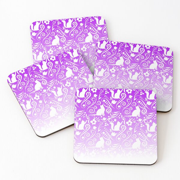 Item preview, Cat and Flowers - Lavender designed and sold by CreativityRoams.