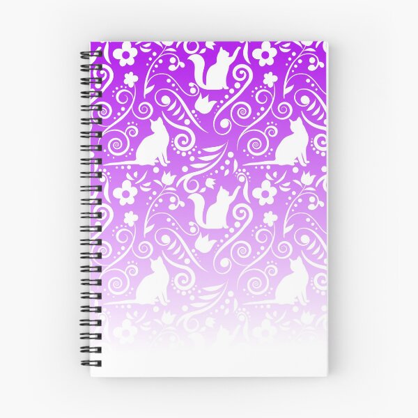 Item preview, Cat and Flowers - Lavender designed and sold by CreativityRoams.