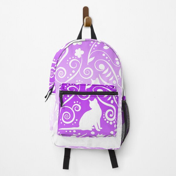 Item preview, Cat and Flowers - Lavender designed and sold by CreativityRoams.