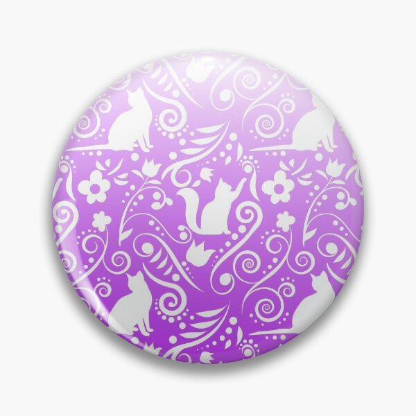 Item preview, Cat and Flowers - Lavender RS designed and sold by CreativityRoams.