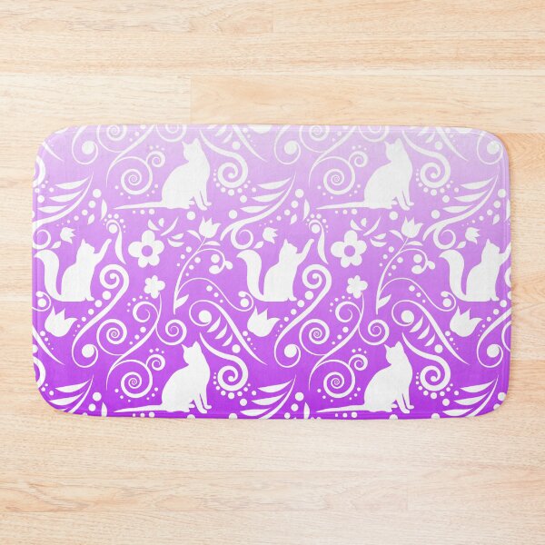 Item preview, Cat and Flowers - Lavender RS designed and sold by CreativityRoams.