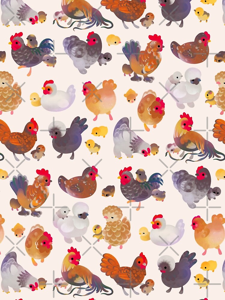Chicken and Chick by pikaole