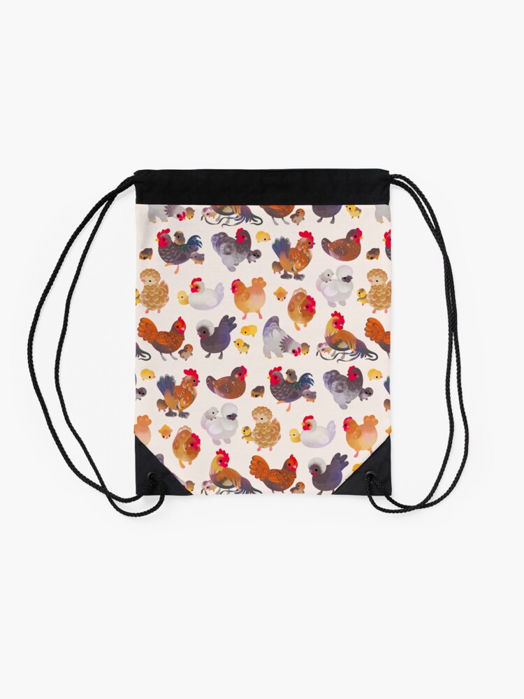 Alternate view of Chicken and Chick Drawstring Bag