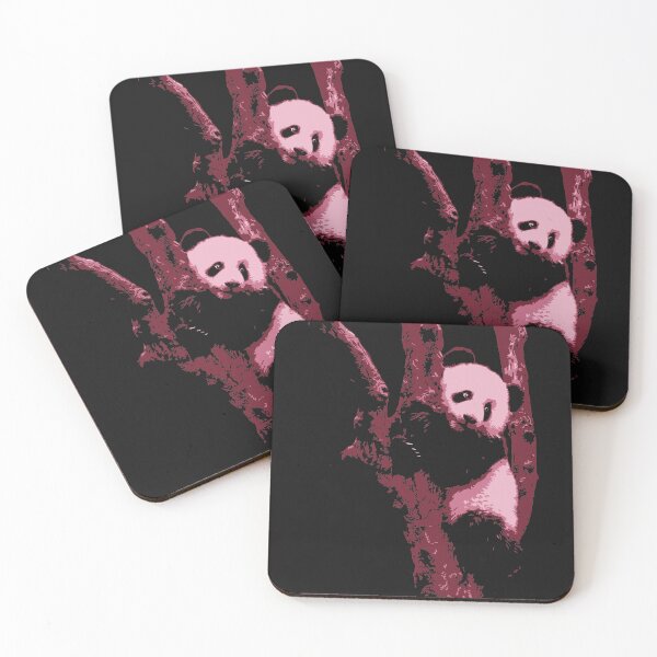Item preview, panda, pink panda, pink panda cute, bear in the tree designed and sold by SyahrulPopArt.