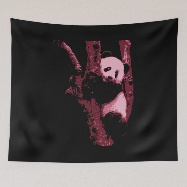 Item preview, panda, pink panda, pink panda cute, bear in the tree designed and sold by SyahrulPopArt.