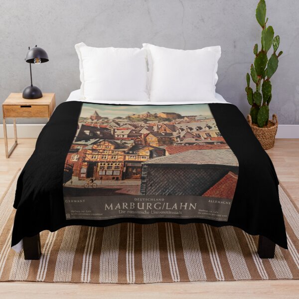 Item preview, Marburg Lahn vintage travel poster designed and sold by stickart-marek.