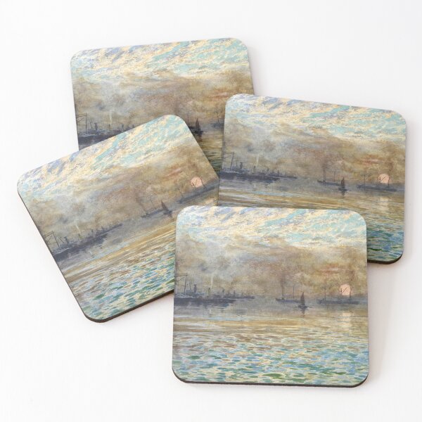 Item preview, James McLachlan Nairn - Winter morning, Wellington Harbour designed and sold by Impressionist Masters.