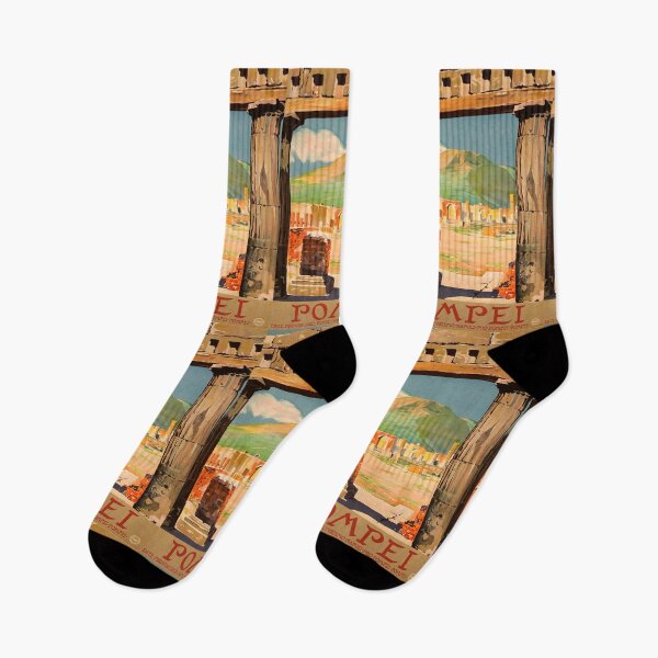 Item preview, ENIT Pompei vintage travel poster designed and sold by stickart-marek.