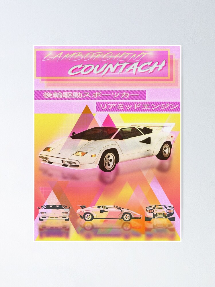 Lamborghini Countach 80s Retro