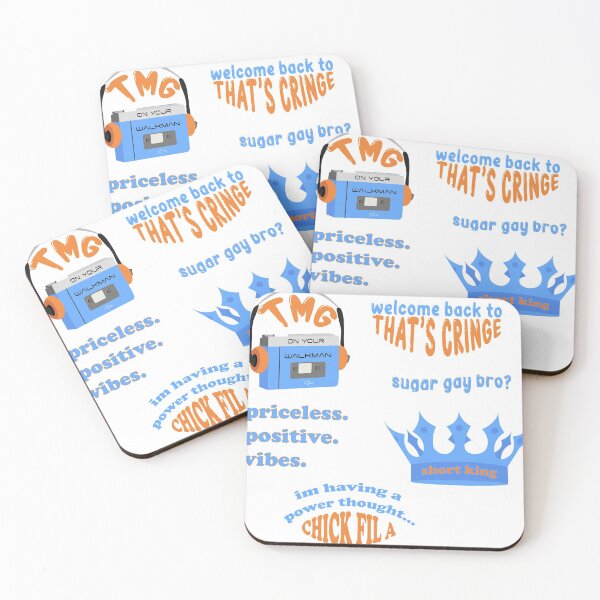 Item preview, TMG that's cringe sticker pack blue and orange designed and sold by disneysminnie.