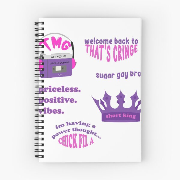 Item preview, TMG that's cringe sticker pack purple and pink designed and sold by disneysminnie.
