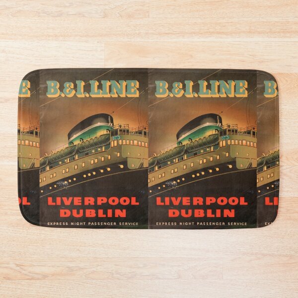 Item preview, Liverpool Dublin vintage travel poster designed and sold by stickart-marek.