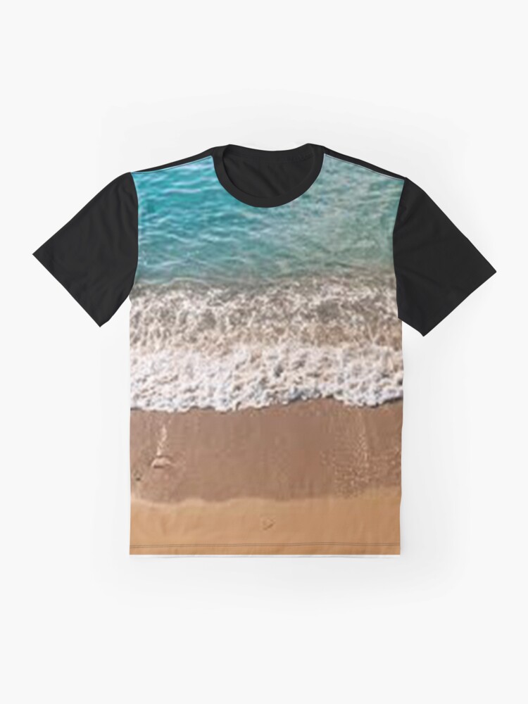 Thumbnail 4 of 5, Graphic T-Shirt, Brown Seashore. designed and sold by ravitiku.