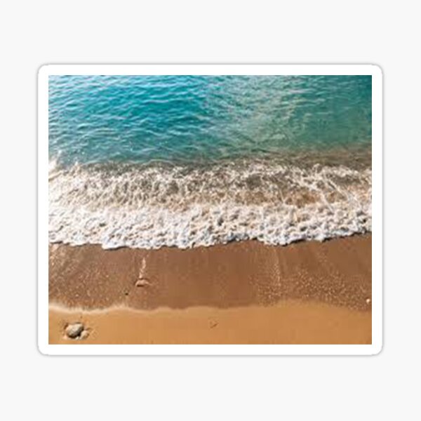Brown Seashore. Sticker