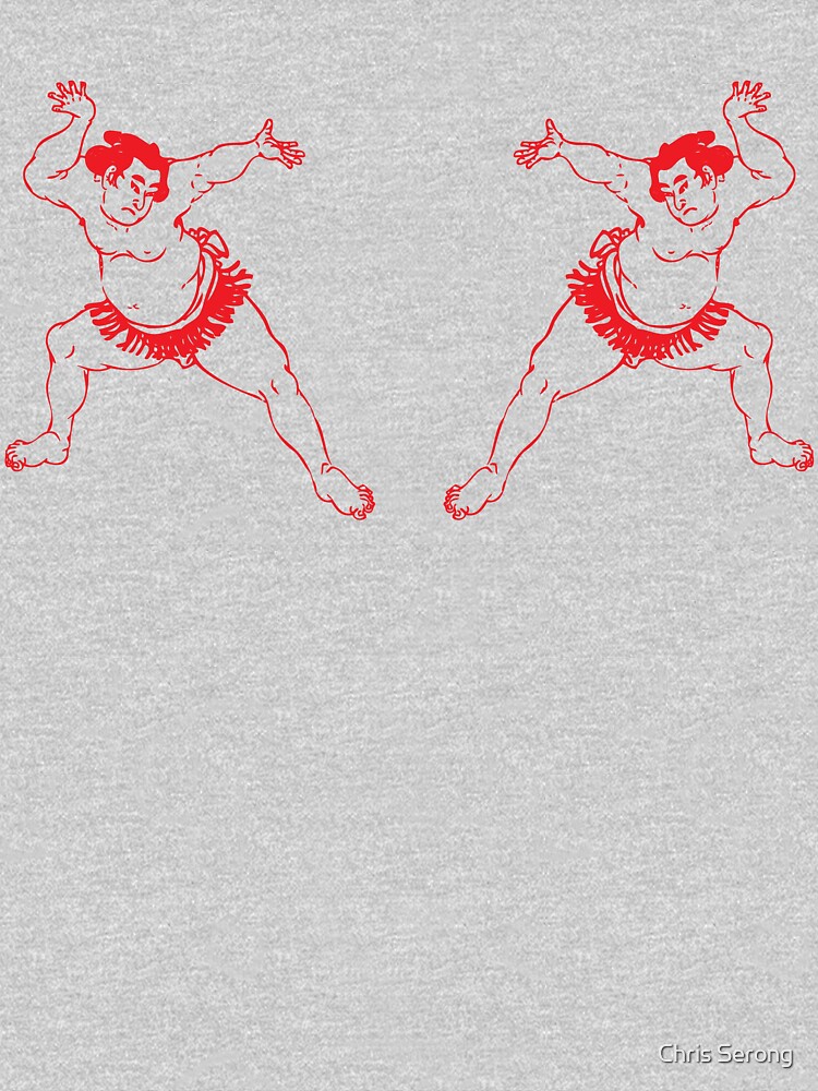 Thumbnail 3 of 3, Fitted Scoop T-Shirt, Red Sumo designed and sold by ChrisSerong.