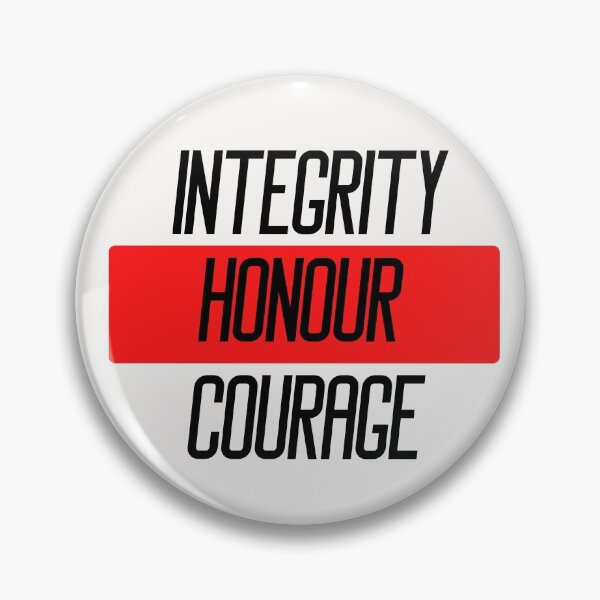 Item preview, Integrity honour courage Police quotes designed and sold by OneTimeEngineer.