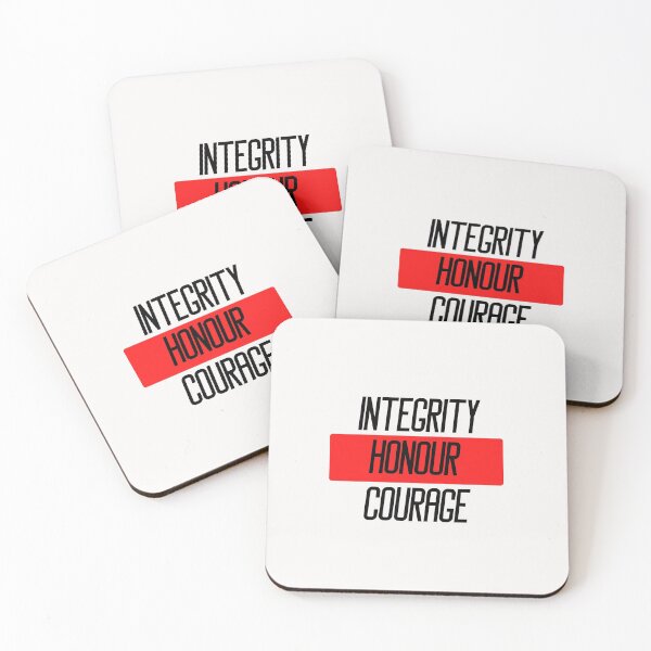 Item preview, Integrity honour courage Police quotes designed and sold by OneTimeEngineer.