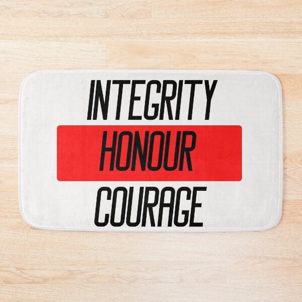 Item preview, Integrity honour courage Police quotes designed and sold by OneTimeEngineer.