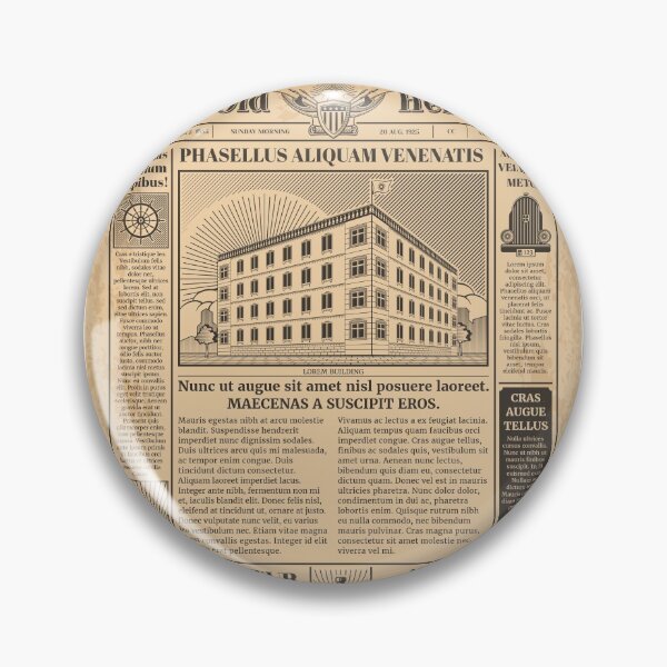 Item preview, Vintage Newspaper designed and sold by Vector Scout Lab.