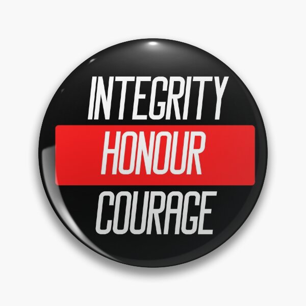 Item preview, Integrity honour courage Police quotes designed and sold by OneTimeEngineer.