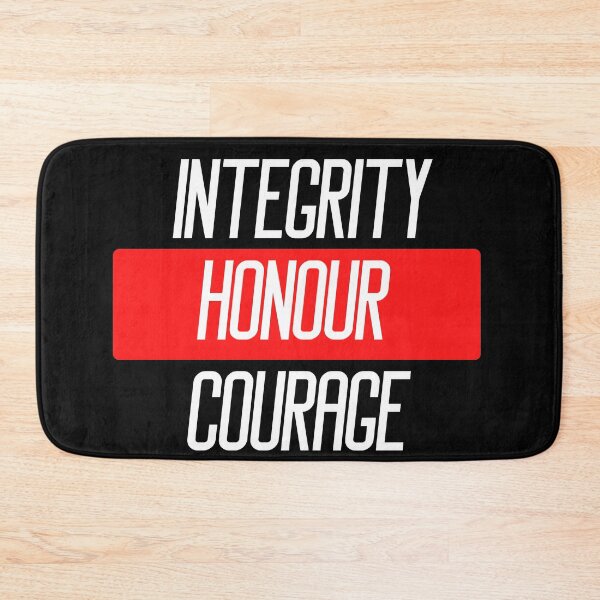 Item preview, Integrity honour courage Police quotes designed and sold by OneTimeEngineer.