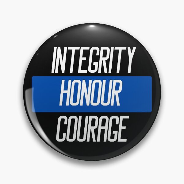 Item preview, Integrity honour courage Police quotes designed and sold by OneTimeEngineer.