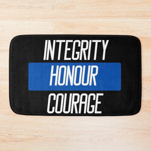 Item preview, Integrity honour courage Police quotes designed and sold by OneTimeEngineer.