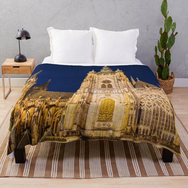 Item preview, Dramatic view of the Prague Castle at night designed and sold by Carmen Jost.