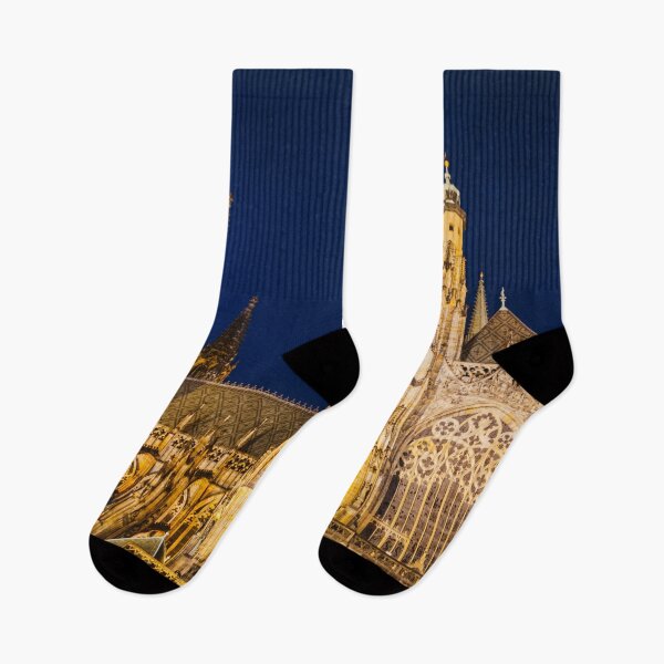 Item preview, Dramatic view of the Prague Castle at night designed and sold by Carmen Jost.