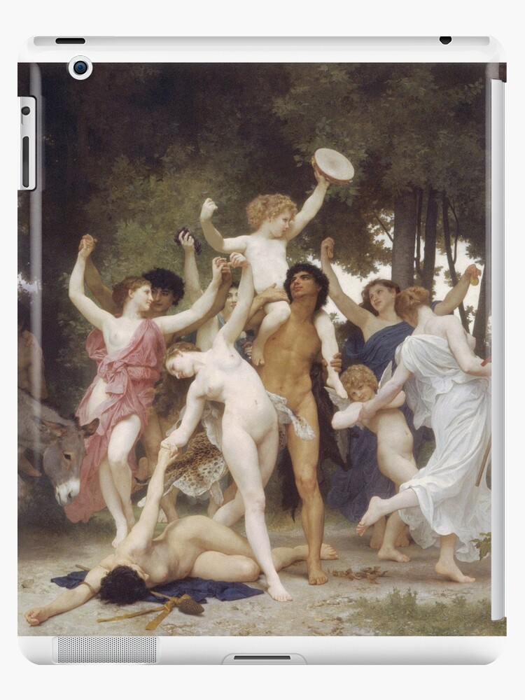 Adolphe William Bouguereau La Jeunesse De Bacchus Ipad Case Skin By Artcenter Redbubble