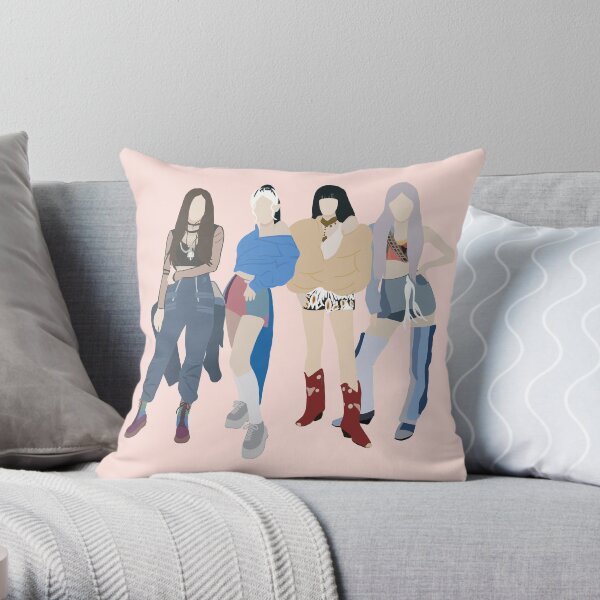 Blackpink “How you like that” Illustration Throw Pillow