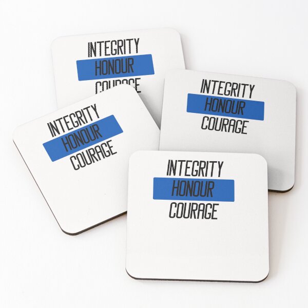 Item preview, Integrity honour courage Police quotes designed and sold by OneTimeEngineer.