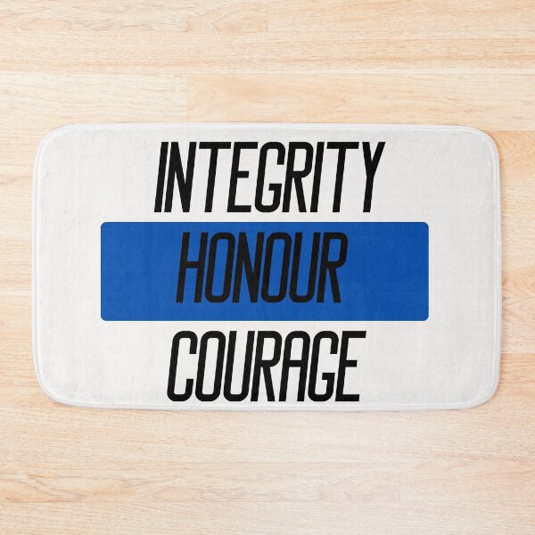 Item preview, Integrity honour courage Police quotes designed and sold by OneTimeEngineer.