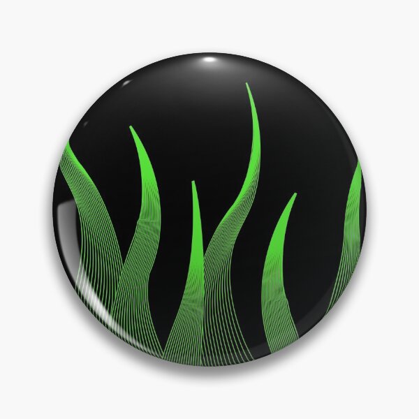 Item preview, pattern valance crest punk rock green grass fire flame designed and sold by Marcos Sevilla Martin.