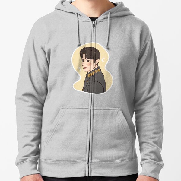 Lee Min Ho. Veste zippée à capuche