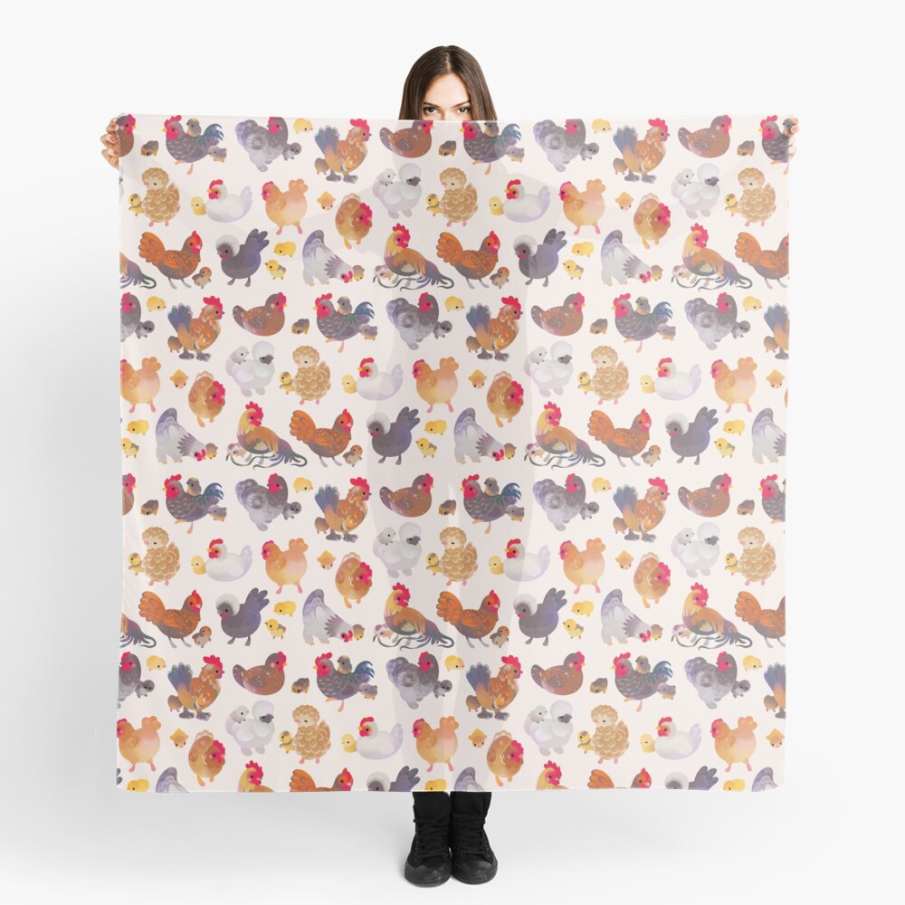 Chicken and Chick Scarf