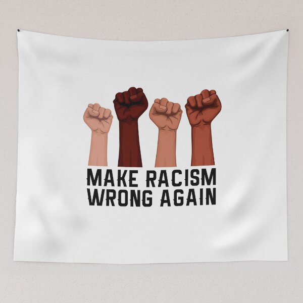 Item preview, Make Racism Wrong Again Black Lives Matter  designed and sold by MagicBoutique.