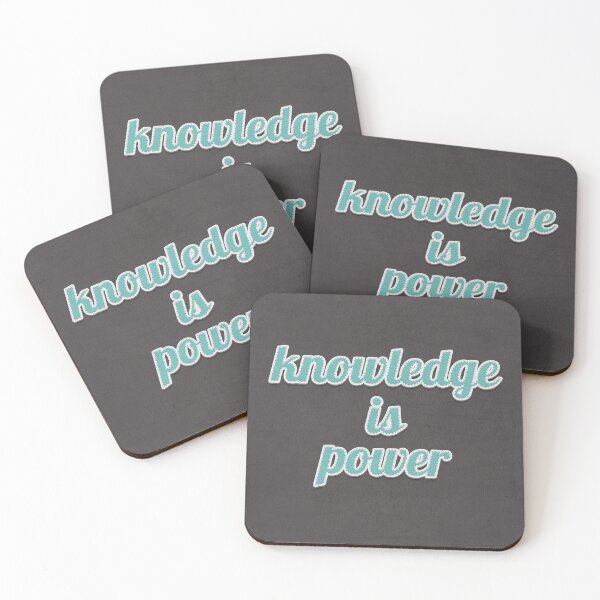 Item preview, Knowledge Is Power Quote designed and sold by MotivationFlow.