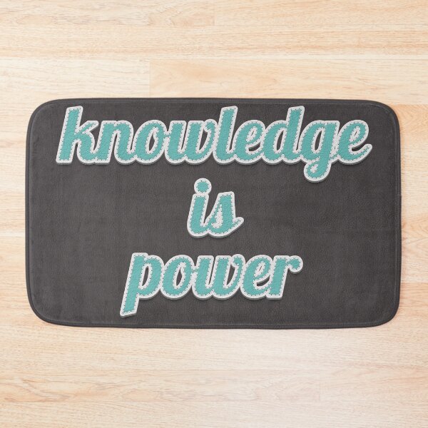 Item preview, Knowledge Is Power Quote designed and sold by MotivationFlow.