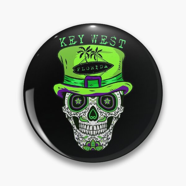 Item preview, Key West Sugar Skull Hat designed and sold by KoolMoDee.