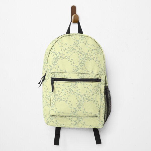 Item preview, Leaves Pattern - Light Yellow Background with Gray Details designed and sold by heyitsclara.