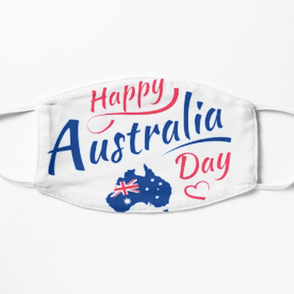 Happy Australia Day Flat Mask