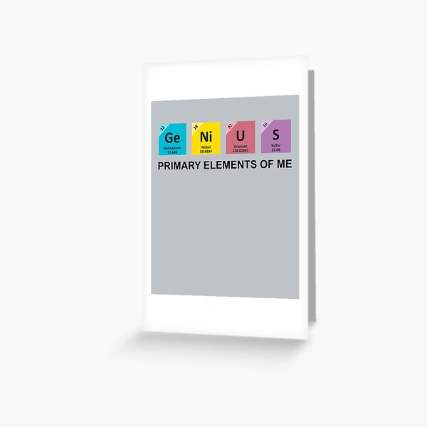 Item preview, Genius | Primary Elements Of Me designed and sold by Christopher Taylor.