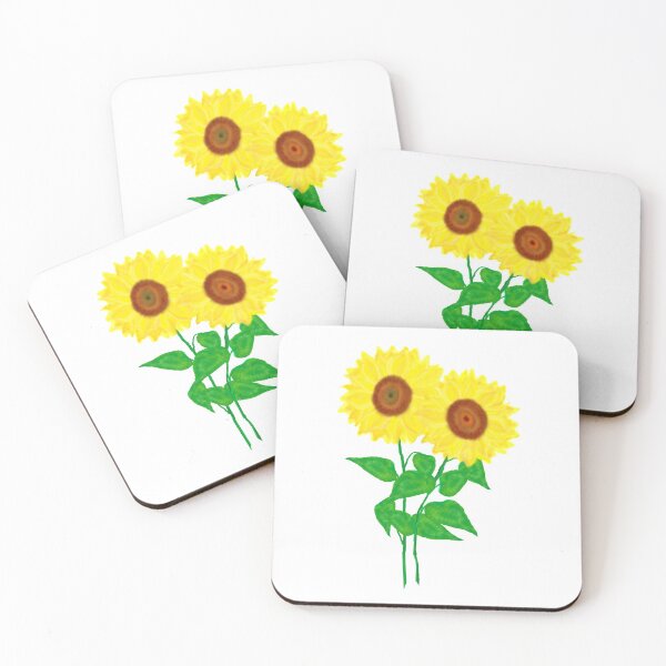 Item preview, Sunflower Duo (White Background) designed and sold by ArtByLM.