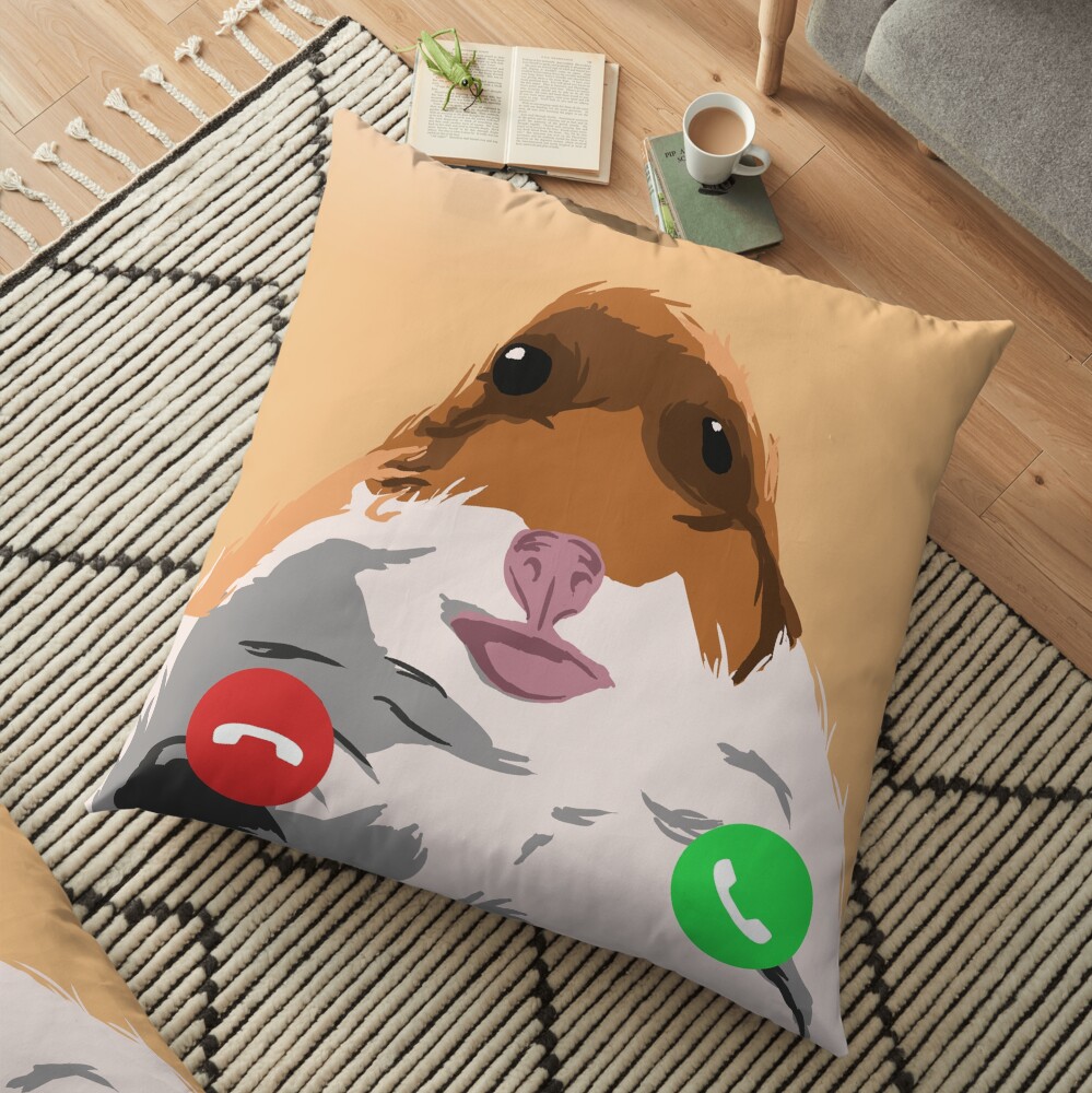 FaceTime Hamster Floor Pillow