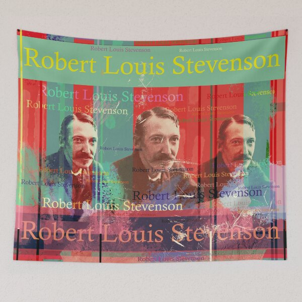 Item preview, Robert Louis Stevenson portrait designed and sold by Mauswohn.