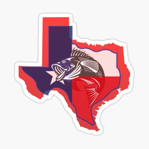 striper fish Texas Sticker